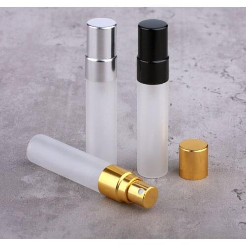 100 Pcs/lot 5ml Sample Spray Bottle For Gift Portable Glass Perfume Bottle Atomizer Container Perfume Pump Travel Bottles