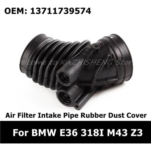 13711739574 New Air Filter Intake Pipe Hose For BMW E36 318I M43 Z3 Rubber Dust Cover