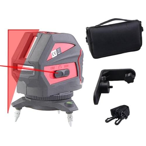 2 Lines Laser Level Self Levelling ( 4 Degrees) 630nm-685nm 1V1H Cross Laser Line House Decorating Tools
