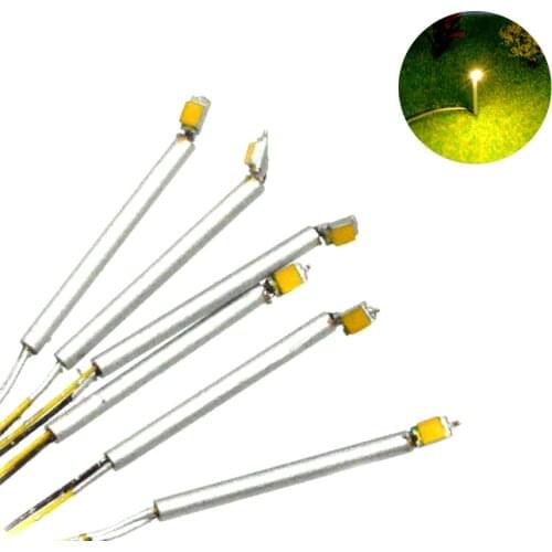 2cm 20pcs HO 1/750 Scale Model Light Led Warm Lamp For Diorama Railway Landscape Train Building Layout Street Voltages Of 3V