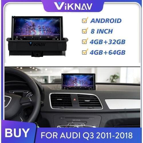 Car Radio for Audi Q3 2011 2012 2013 2014 2015 2016-2018 Android Stereo Receiver Tape Recorder Multimedia Player GPS Navigation