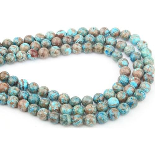 Natural Stone Beads Catagraphites Round for Jewelry Making Beadwork DIY Bracelet Necklace 4/6/8/10/12mm