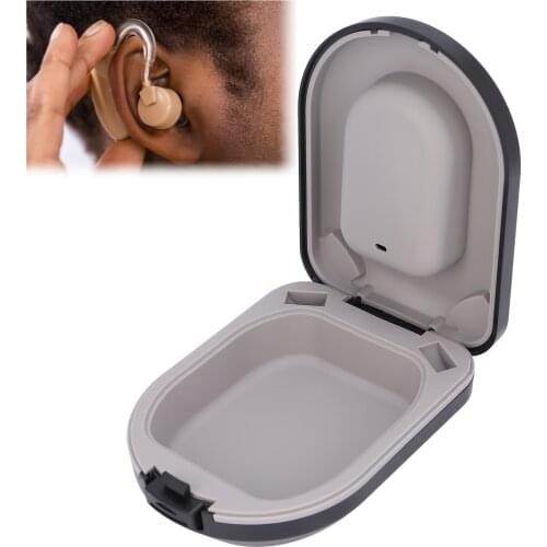 Hearing Aid Case Portable Hearing Aid Hard Protective Storage Box for Sound Amplifier Headphone Pouch Headset Storage Bag Box