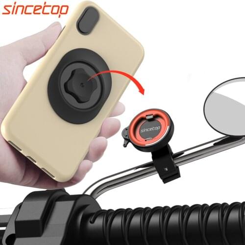 Motorcycle Electric vehicles Moto Bike Phone Navigation Holder Support Rearview Mirror Mount Clip Bracket for Mobile Cell Phone