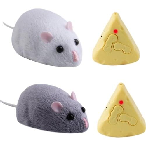 Electronic Mouse Rat RC Infrared Remote Control Trick Pet Chew Training Toys