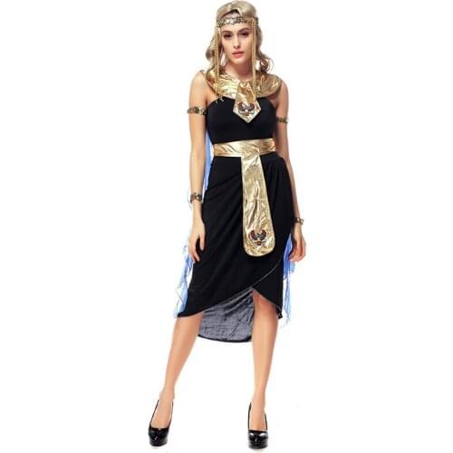 Fantasias Halloween Greek Goddess Dress Role Playing Indian Dance Performance Dress Egyptian Queen Cleopatra Masquerade Costumes