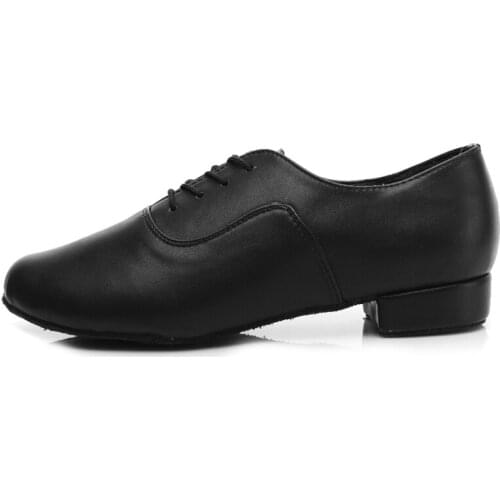 Vogue Adult Mens Brand New Ballroom Latin Tango Dance Shoes New Plus Size Solid Color Black Comfortable Antiskid Shoes