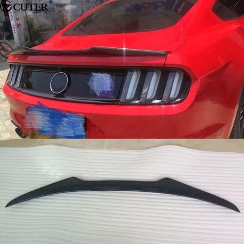 Carbon fiber Car body kit Rear bumper spoiler Fiber glass wings for Ford Mustang 15-17