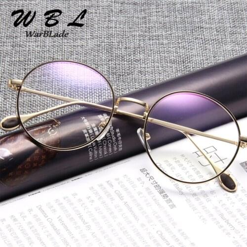 Warblade 2018 Lovers Small Round Glasses Frame Anti Blue Ray Computer Glasses Retro Eyeglasses Frame Goggles Brand Korea