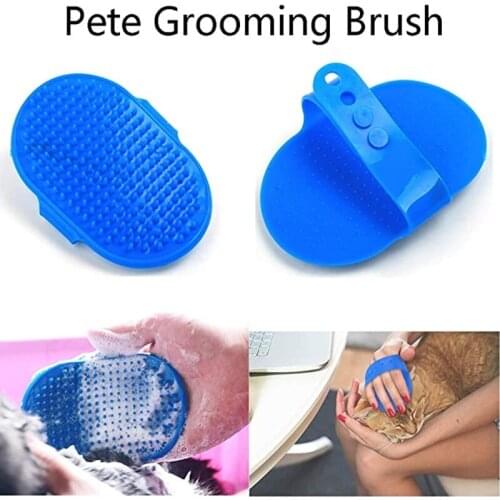 News Pet Dog Cat Bath Brush Comb Rubber Glove Hair Fur Grooming Massaging Kitchen Cleaning Gloves Pets Silicone Washing Glove