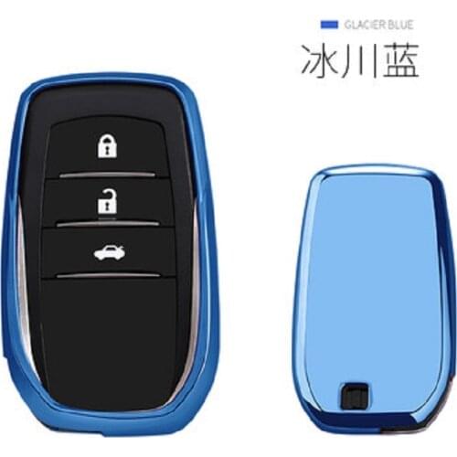 New Soft TPU Car Key Case Cover For Toyota Chr C-hr Land Cruiser 200 Avensis Auris Corolla Smart Keychain Shell Auto Accessories