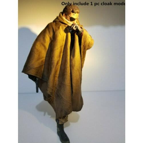 1/6th Old Effect Brown Cape Cloak Model for 12" Male & Female Body Figure
