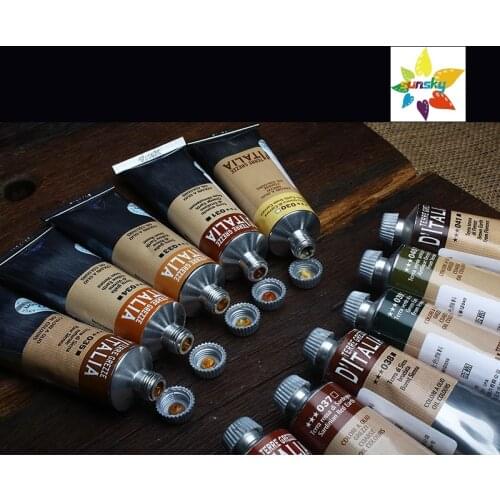 Original Italy Maimeri Oil painting Natural earth color Autumn and winter color tubular 60ml single 11 colors Self selected