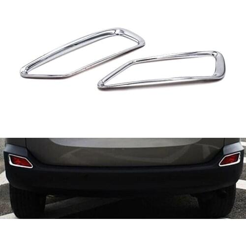 Fit For Toyota RAV4 2013 2014 2015 2Pcs Chrome ABS Car Rear Tail Fog Light Lamp Cover Trim Sticker Styling Auto Accessories