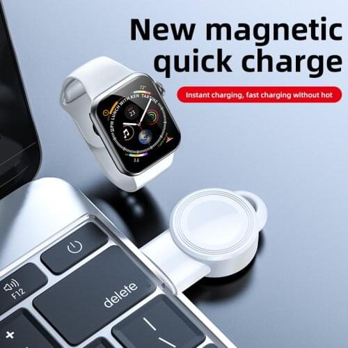 Portable QI Wireless Charger For IWatch 5 4 3 2 1 Portable Mini External Battery Pack For Apple Watch Wireless Charger USB Char