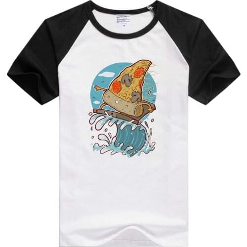 PIZZA short sleeve casual Men Women T-shirt Comfortable Tshirt Cool Print Tops Fashion Tees GA1200