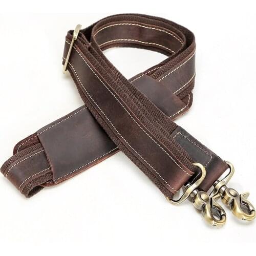 Genuine Leather Shoulder Bag Strap for Crossbody Bag Men Accessories O Bag Belt Handle Handbag Straps Adjustable for Messenger