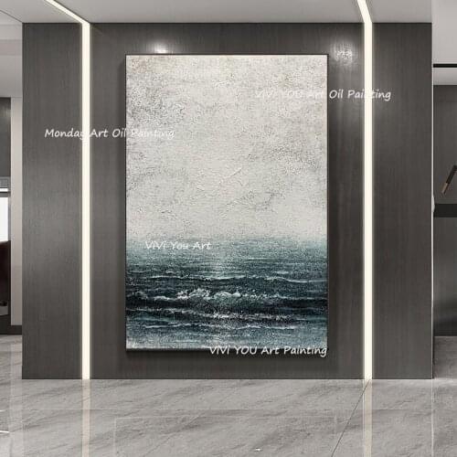 Hand-painted Beautiful abstract Textured Oil Painting on Canvas Modern Abstract modern Oil Painting for living room hotel deacor