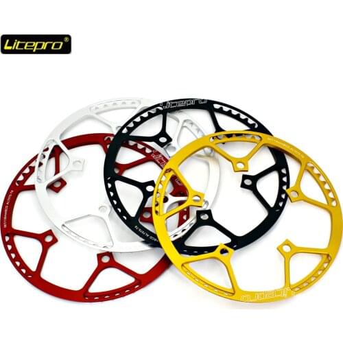 Litepro Aluminum Alloy Folding Bicycle Chainring 130 BCD 47T 53T 56T 58T A7075 Chainwheel Bike Crankset Tooth Road Bike Pars