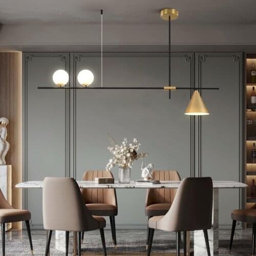 Modern nordic lustre suspension lustre pendente chandelier kitchen dining bar lumiere living room pendant light