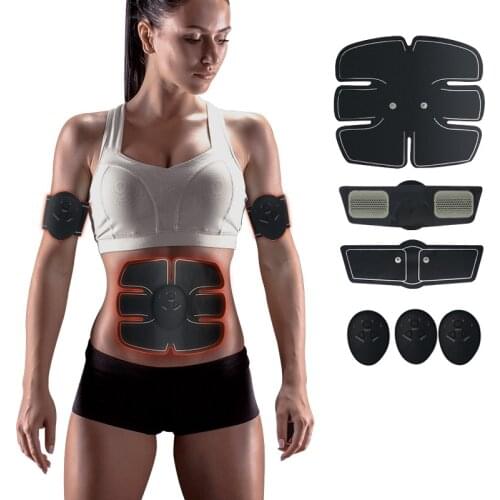 EMS Hip Trainer 50 Gel Pads Muscle Stimulator ABS Fitness Abdominal Butt Lifting Electric Weight Loss Stickers Body Slimming