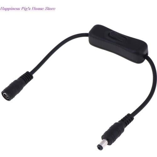 LED Strips In-Line Power Switch ON/OFF 2.1mm/5.5mm Cable Jack For Arduino