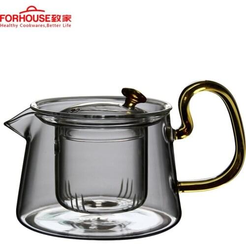 600ml Heat Resistant Glass Coffee Pot Coffee Tea Brewer Cups Counted Coffee Maker Barista Percolator with Filter
