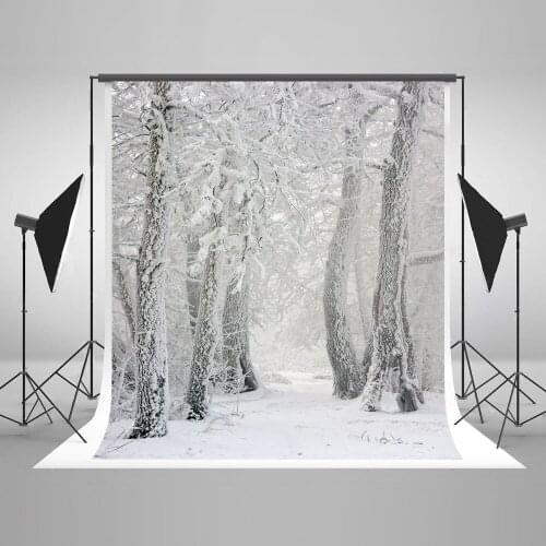 VomylBDS Winter Photography Backdrops Princess Snow Tree Frozen Christmas Backdrops For Photography Photo Backdrop Scenery