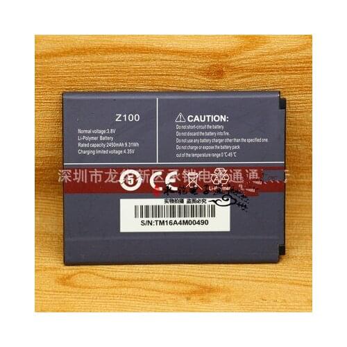 Z100 2450mah cell phone battery For CUBOT Z100/Z100 PRO Mobile phone batterywith phone holder