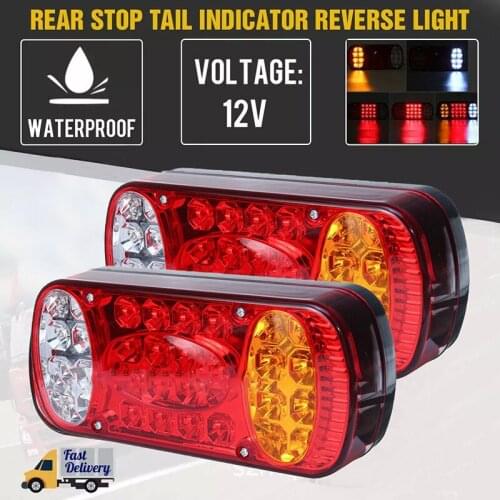 1Pc 32 LED Car Truck Tail Light Taillight Rear Stop Brake Lights Signal Lamp