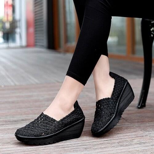 Womens Shoes Flat Platform Summer Breathable Sneakers Slip On Woman Walking Shoes Casual Tenis Feminino Quality Zapatos Comfort