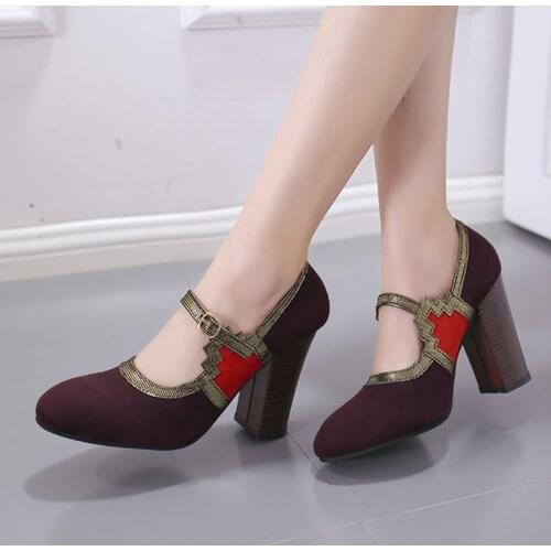 2021 NewBig Size 35-43 Woman Pumps Super High Heels Dress Shoes Patchwork Gladiator Buckle Strap Ladies Shoes Spring
