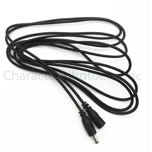 1m DC Male to Female 5.5 x 2.1mm Extension Adapter Cable Cord Line for 12V 5050 3528 Strip CCTV Cameras Light Laptop Monitor