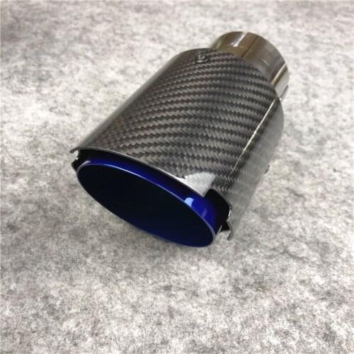 1 Piece Glossy / Matte Carbon Exhausts Tips Car Muffler Pipes for Universal Escape Carbon Exhaust System Tips Car Accessories