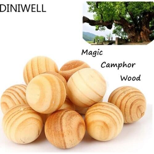 10 pcs Natural Cedar Wood Moth Balls Lavender Camphor Bug Repellent Wardrobe Clothes Drawers