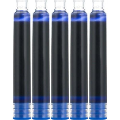 10PCS Disposable Blue Black Red Fountain Pen Ink Cartridge Refills Length Fountain Pen Ink Cartridge Refills