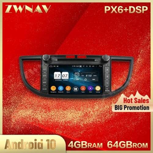 2 din Android 10.0 screen Car Multimedia player For HONDA CRV 2012 video audio radio stereo wifi GPS navi head unit auto stereo