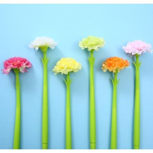 36PCS Flower Creative Stationery New Retro Artistic Student Gel Pen Office Writing Stationery Kawaii School Supplies