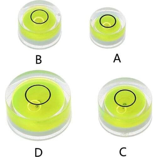 5pcs Round Bubble Level Mini Spirit Level Bullseye Level Measurement Instrument