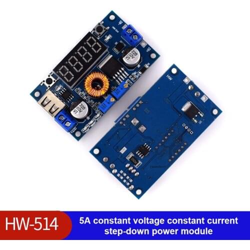 5A Constant Voltage Constant Current Charging Board LED Power Bank Converter Charger Lithium Battery Step Down Buck Module
