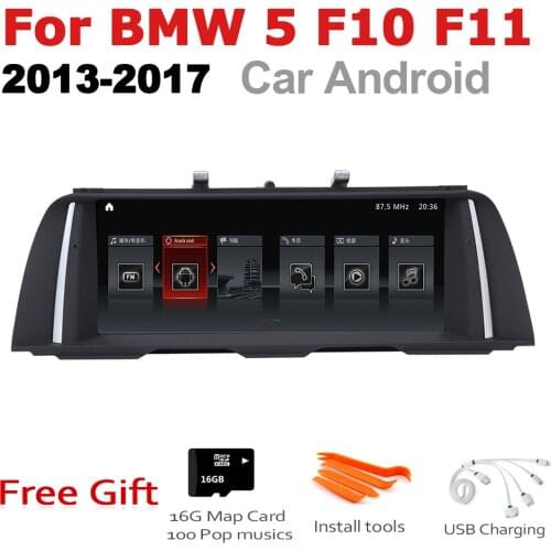 Android 7.0 up Car Multimedia player For BMW 5 Series F10 F11 2013~2017 NBT WiFi GPS Navi Map Stereo Bluetooth 1080p IPS Screen
