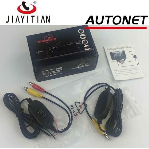 2.4G Wireless RCA Video Transmitter and Receiver Kit for GPS Navigation Rear View Camera Reverse Backup Rearview Camera