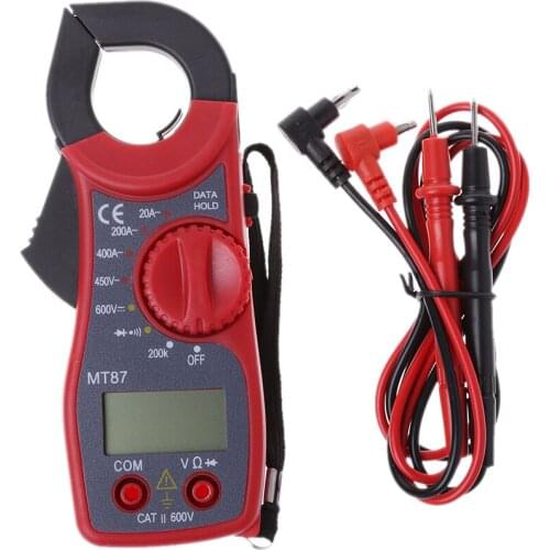 Digital Clamp Multimeter AC DC Voltmeter Ammeter LCD Ohmmeter Volt Tester Meter W329
