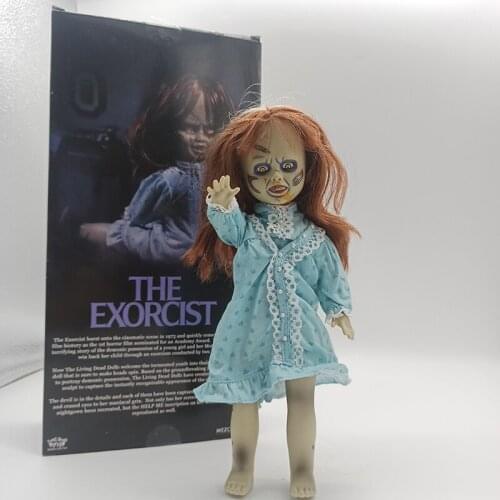 25cm Mezco Horror Living Dead Dolls The Exorcist Joint Movable Action Figure Toy Horror Halloween Gift