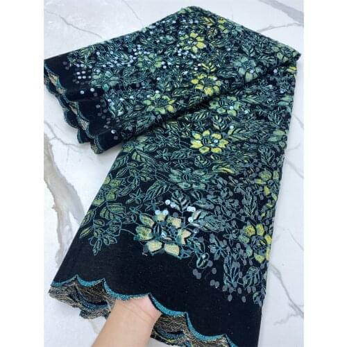 French Tulle Lace Fabric High Quality African Lace Fabric Light Sequins Nigerian Mesh Laces For Wedding 4339B