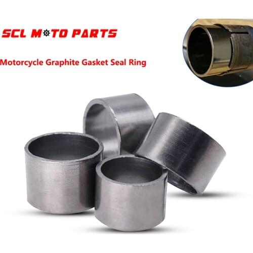 ALconstar-Motorcycle Muffler Graphite Gasket Seal Ring Silencer Connector Motos For Dirt Pit Bike Motocross Motorbike