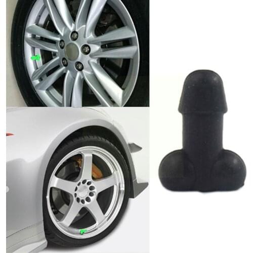 Glow In The Dark - Penis Valve Stem Cap Perfect Prank Tire Valve Cap Tire Car Universal Air Durable Air Gift Stem Caps Gag U4M0