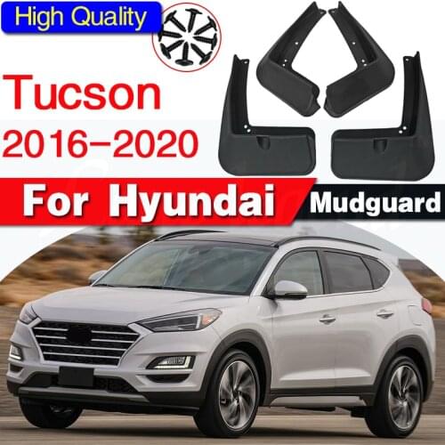 Set Molded Mud Flaps For Hyundai Tucson TL 2015 - 2019 Mudflap Splash Guards Mudguard Fender Front Rear 2016 2017 2018