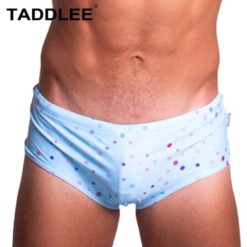 Taddlee Brand Swimwear Men Swimsuits Sexy Swimming Bikini Briefs Low Rise Surfing Board Shorts Trunks Beach Swim Briefs Gay 2018
