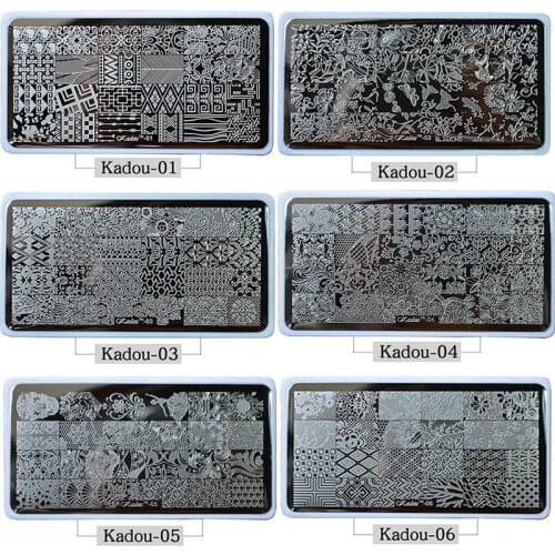 MAFANAILS New Arrival 1PC Nail Art Plates Flower Lace DIY 6 Styles Nail Stencil Manicure Template Stamping Plate For Nail Art 3D